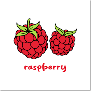 raspberry fruit Posters and Art